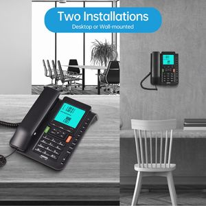 Schnurtelefonnummer Festnetztelefon <span class=keywords><strong>DTMF</strong></span>/FSK Doppelsystem unterstützt freisprechanlage/Radial/Blitz/Schnellwahlfunktion - Product Image 2