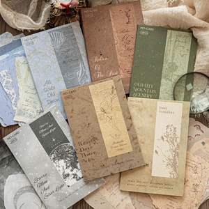 20 feuilles par paquet de papier artisanal, série de carnets d'artiste, matériaux de base pour collage d'art rétro, pour journaux manuscrits - Product Image 1