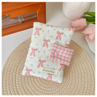 Sac de rangement portable pour journal intime, design floral, motif simple en polyester, pour filles