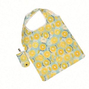 Heavy Duty Expandable Folding Eco-Friendly Recyclable Reusable Polyester Foldable Customizable Color Fashion Large Grocery - Product Image 5