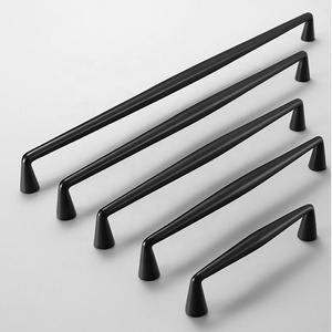 Offre Spéciale meubles armoires de cuisine tiroir pull noir poignées en laiton - Product Image 4
