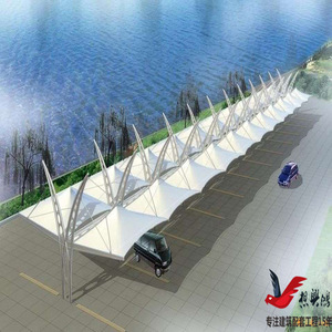 Abri de voiture en acier avec toit en arche, revêtement PVC, imperméable, moderne, pour 2 voitures, garage extérieur - Product Image 4
