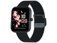 Ultraleichte Ultradünne 7mm AMOLED Quadratische Magnetische Smartwatch Aluminiumlegierung Gehäuse Anruf Herzfrequenz Schlafüberwachung für Frauen