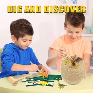 Kit <span class=keywords><strong>de</strong></span> excavación <span class=keywords><strong>de</strong></span> huevos <span class=keywords><strong>de</strong></span> <span class=keywords><strong>dinosaurio</strong></span> <span class=keywords><strong>de</strong></span> Venta caliente juguetes <span class=keywords><strong>de</strong></span> dinosaurios para niños Discover Jumbo Dino Egg Dig Kit - Product Image 4
