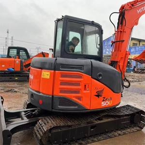 Excavadora usada Hitachi Zx50 verificada por la CE, excavadora hidráulica de cadenas de 5 toneladas en venta, excavadora de segunda mano en buen estado. - Product Image 3