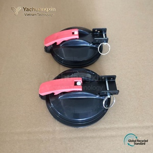 Outdoor <b>Camping</b> Whistle With Suction <b>Cup</b> Black And Red Plastic Survival Tool For All Seasons 1PC - Product Image 2