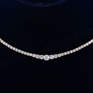 Collar en Oro Amarillo de 18K con Diamantes de Laboratorio, Joyería de Lujo para Mujer, para Fiestas, Aniversarios, Regalos para el Día a Día - Product Image 6