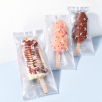 Sacs en plastique transparents pour sucettes glacées, pochettes pour bâtonnets de glace, emballages pour glaces, sacs en plastique pour emballer les glaces