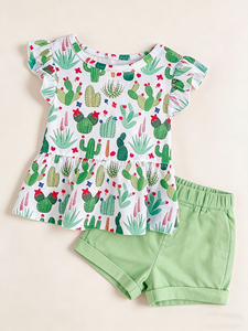 กระโปรงเด็กผู้หญิง รุ่น GLK0231 ลายดอกไม้ กระโปรงทรงเปลือกหอย สำหรับเด็กเล็ก ขายส่ง กระโปรงเด็กผู้หญิง ฤดูร้อน กระโปรงโยคะสำหรับเด็กผู้หญิง - Product Image 3