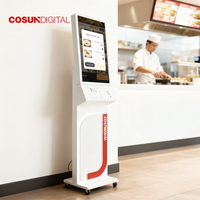 Kiosque de commande de nourriture, borne de paiement, borne tactile de sol, borne de point de vente intérieure