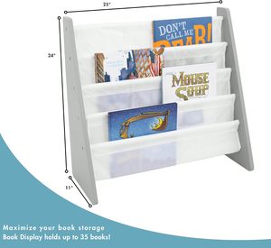 Estantería para Niños Montessori - Estantería de 4 Niveles - Estantería para Sala de Estar y Dormitorio - Product Image 3