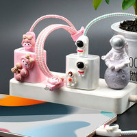 Protecteur de câble Astronaut blanc, enrouleur spiralé pour câble de données, housse de protection pour écouteurs et chargeurs, protège-câble fabriqué en Chine