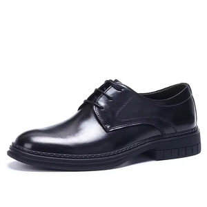 Chaussures Oxford en Cuir Véritable pour Hommes, Style Décontracté Chic, Bout Fermé, Fermeture à Lacets, Nouveau Modèle 2025, Coupe Large, Chaussures Habillées - Product Image 5