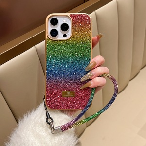 Sang Trọng Bling Lấp Lánh Kim Cương Handmade Trường Hợp Đối Với <span class=keywords><strong>iPhone</strong></span> 16 Pro Max Với Đầy Màu Sắc Pha Lê Dây Buộc - Product Image 2