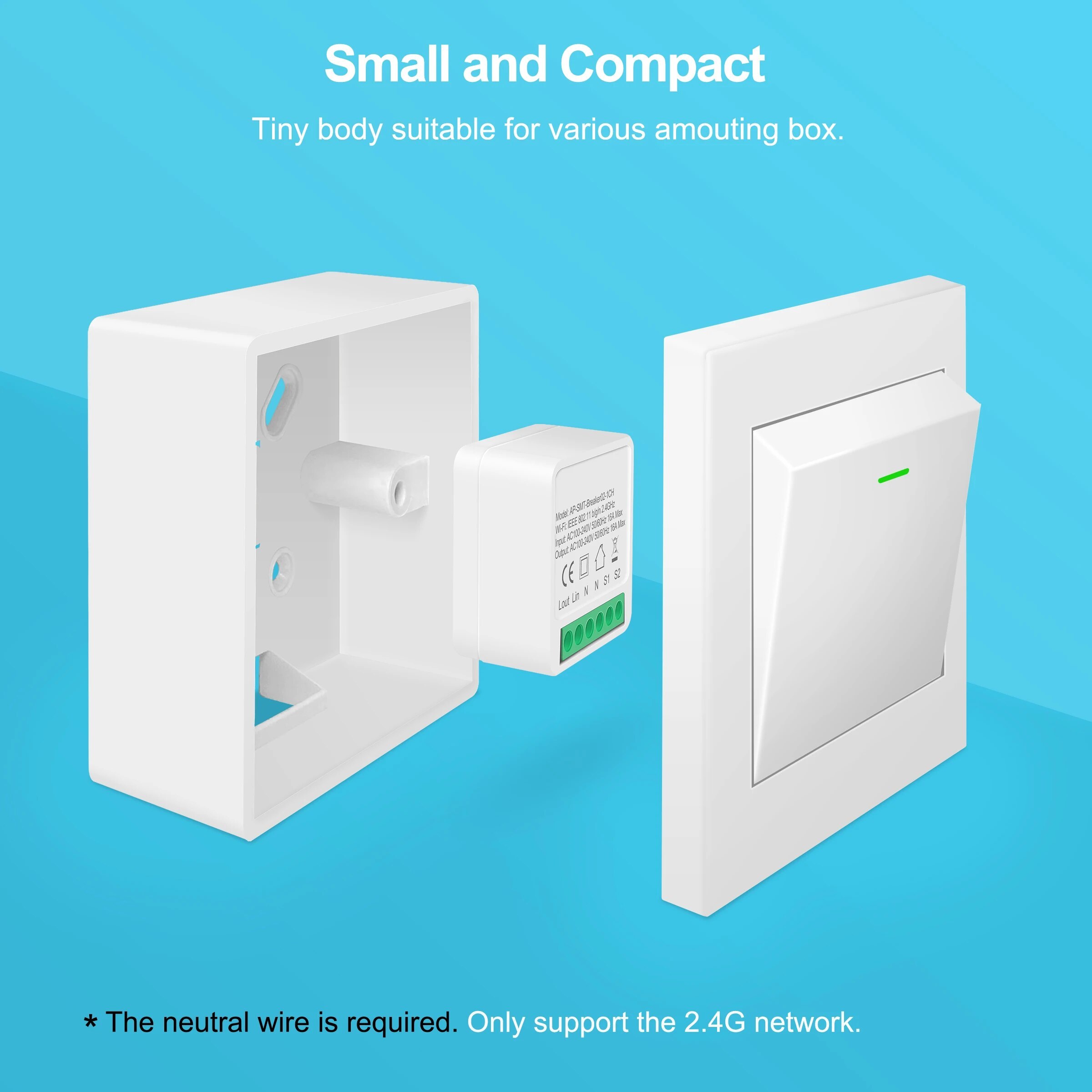 for Tuya Mini 16A WiFi Switch Smart Life App 2 Way Control Smart Home Automation Module Interruptor Work for Alexa Google Home · image 5