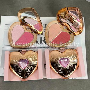 Colorete en Polvo Cheek to <span class=keywords><strong>Chic</strong></span> al por Mayor - Maquillaje de Mejillas Bicolor de Alta Pigmentación, Paleta 2 en 1 de Colorete e Iluminador - Product Image 1