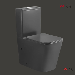 2025 Factory Wall-Mounted <strong>Black</strong> Toilet Set Modern Ceramic Dual-Flush Commode Bowls Siphonic Home Washroom <strong>Bathroom</strong> - Product Image 3