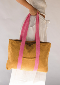 Bolsa <span class=keywords><strong>de</strong></span> Mano Personalizada <span class=keywords><strong>de</strong></span> Felpa, Estilo Casual y Moderno, Color Rosa Caramelo, para la Playa, Cómoda, para Dama, Fábrica con Certificación BSCI - Product Image 2