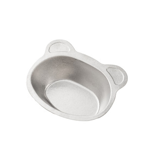 Juego de cuencos infantiles de titanio puro, forma ovalada, antiescaldaduras, para alimentación de niños - Product Image 5