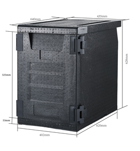 Boîte isotherme Jiwins Gn Pan <span class=keywords><strong>Transport</strong></span> pour le <span class=keywords><strong>transport</strong></span> de nourriture, boîte en mousse EPP thermo-refroidissante pour la restauration - Product Image 3