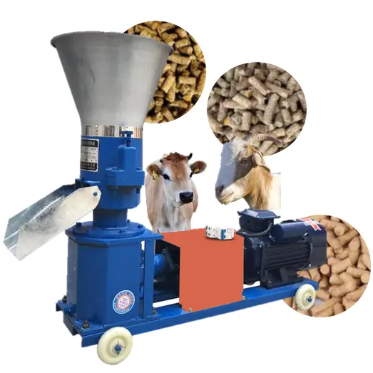 Mesin pelletizer efisiensi tinggi untuk pakan hewan tugas berat pakan sapi mesin pelet mini ritel partikel gandum