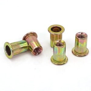 Tuerca de remache de cuerpo moleteado de cabeza plana redonda grande de Venta caliente con color de zinc chapado en - Product Image 2
