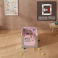 Parc de jeu modulaire portable OEM pour enfants, clôture de sécurité sans interstice, sans BPA, pour la maison, la maternelle et la garderie
