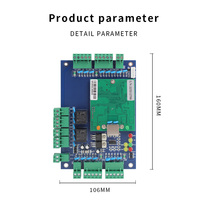 ZHONGYAN ZY-AC6002 Panel de Control de Acceso para 2 Puertas con Wiegand TCP/IP, Alarma Gratuita, SDK, Controlador de Cerradura de Puerta de Oficina, Red RFID