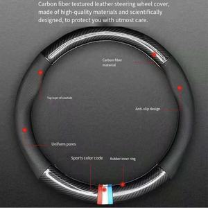 Nouvelle housse <span class=keywords><strong>de</strong></span> volant <span class=keywords><strong>de</strong></span> <span class=keywords><strong>voiture</strong></span> en fibre <span class=keywords><strong>de</strong></span> carbone-Universelle pour toutes les saisons-Housse <span class=keywords><strong>de</strong></span> volant pour <span class=keywords><strong>achat</strong></span> transfrontalier sur Amazon - Product Image 6