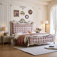 Modernes Europäisches Design Langlebiges Weiches Bett Schlafzimmer-Set Stauraum Multifunktionales Kingsize Eichen-Himmelbett Verstellbar Leder