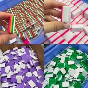 Đầy Màu Sắc Tùy Chỉnh Nhật Bản Mỹ Trung Quốc <span class=keywords><strong>Mahjong</strong></span> Gạch Acrylic <span class=keywords><strong>Mahjong</strong></span> Trò Chơi Thiết Lập Cho Giải Trí - Product Image 5