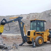 7.6 Ton Mini Backhoe Loader Wheel Loader 630A dengan Garansi 1 Tahun PLC & Mesin Langsung Dari Pabrik