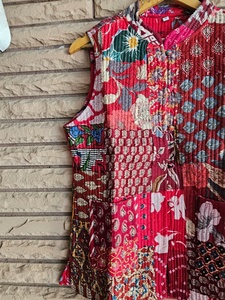Women's Required Best Handmade Customize Cotton Quilted Kantha Jacket Indian Block Print Boho Vest for Women Winter Coat - Product Image 6