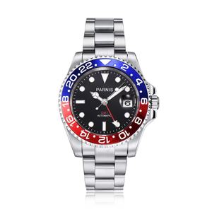 Reloj Automático Mecánico GMT Parnis de 40 mm, Acero Inoxidable, Cristal de Zafiro, Regalo de Lujo para Hombre 2025 - Product Image 6