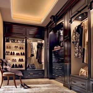 Muebles de Dormitorio de Estilo Moderno Europeo, Conjuntos de Vestidor de Lujo con Luces LED, Armario con Espejo - Product Image 6