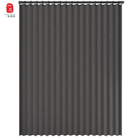 Rideau de bain plissé Stores imitation lin tissu imperméable large sec et humide Tissu plissé pour séparation rideau de douche