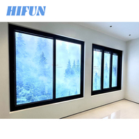 Kunden spezifisches Aluminium fenster Gehärtetes Glas Doppel glas NFRC AS2047 Zertifizierung Aluminium Hurricane Proof Schiebefenster