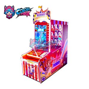 Nouvelle machine de jeu d'arcade à monnayeur pour enfants, jeu de lancer de balles et de frapper le clown, jeu de loterie, colorée, pour parcs - Product Image 1