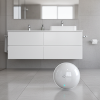 Capteur de fuite d'eau autonome OEM&ODM, mini, ABS, autonomie de 10 ans, alimenté par batterie DC3V avec alarme sonore