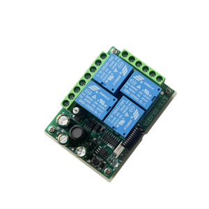 Ac220v 10A 4CH không dây điều khiển từ xa chuyển tiếp nhận được mô-đun và 4-channel RF433MHz điều khiển từ xa truyền - Product Image 1