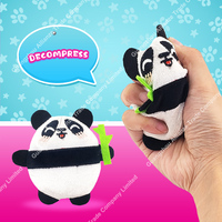 Jouet en forme de pouf personnalisé mignon en forme d'animal, mini panda, chiot, cochon, écureuil, en polyester, sable, jouet en peluche anti-stress pour enfants ou cadeaux