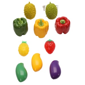Tpr Fruit Vegetable Teething Toy For Small Dogs Interactive Chew Training Sound Making Pet Toys - Product Image 4
