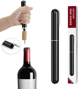 Stylo Forme Conception Drôle Portable Voyage Noir Rouge Rapide Liège Coupe Métal Matériau <span class=keywords><strong>Air</strong></span> Pression Ouvre-<span class=keywords><strong>Bouteille</strong></span> <span class=keywords><strong>De</strong></span> <span class=keywords><strong>Vin</strong></span> avec Coupe-Feuille - Product Image 3