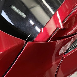 WRAPMASTER 1.52*17m Rojo Rupee, Vinilo Autoadhesivo de PVC de Alto Brillo para Rotulación de Vehículos, para Cambiar el Color de la Carrocería - Product Image 5