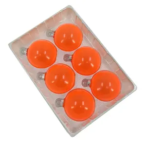 Christmas Decorative Party 8cm Glass Orange Green Pink Luminous Ball Ornaments Party