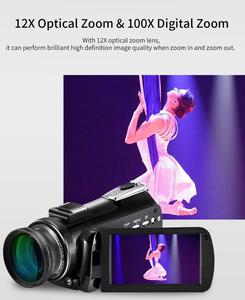 Cámara de Video <span class=keywords><strong>Digital</strong></span> Profesional Winait 4k con Pantalla Táctil de 3.0''/wifi/<span class=keywords><strong>Zoom</strong></span> Óptico de 12x/<span class=keywords><strong>Zoom</strong></span> <span class=keywords><strong>Digital</strong></span> de <span class=keywords><strong>100x</strong></span>/Soporta hasta 128GB - Product Image 3