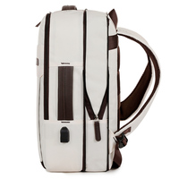 Sac à dos pour ordinateur portable en tissu Oxford pour les voyages d'affaires, design extensible, port de charge USB, ceinture à coussin d'air, grande capacité, unisexe