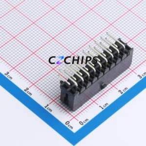 WAFER-MX3.0-18PWZ Wire-to-Board Pin Header Bent Lead Through Hole,P=3mm Connector 2x9P 3mm Right Angle Insert Micro-Fit (MX 3.0) - Product Image 2