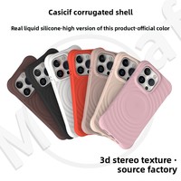 Pour Apple 15 avancé 3D stéréo à la mode marque liquide Silicone Boyang étui de téléphone portable étui de protection en silicone souple poignée de téléphone Fo