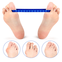Bande d'exercice élastique en silicone réutilisable pour orteils, boucle de résistance pour hallux valgus, sangle d'étirement, anneau d'entraînement pour pieds avec points antidérapants